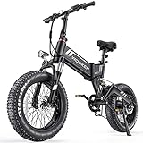 500W POWERFUL AND STABLE MOTOR: This electric bike features a 500W motor, which provides strong and stable power for your daily riding. With a max speed of around 20mph in mode 3, this fat tire electric bike can meet your commuting and camping needs....