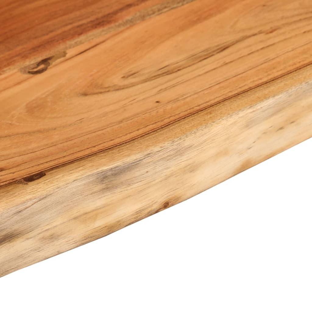 vidaXL Estante Pared Rectangular Madera Acacia Borde Vivo 120x30x2,5cm