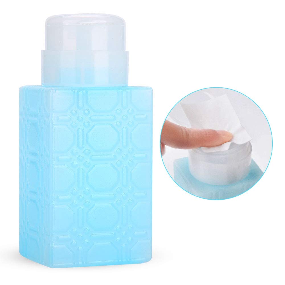 Push Down Pump Dispenser Portable Refillable Empty Bottle Salon Nail Art Polish Makeup Remover Lotion Container(01)