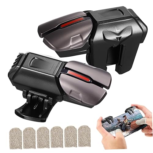 HOMSFOU 2 Pares De Gatillos para Pulgar Y Dedos para Mandos De Juego con Almohadilla De Teclas De Alta Sensibilidad para Un Juego Cómodo.