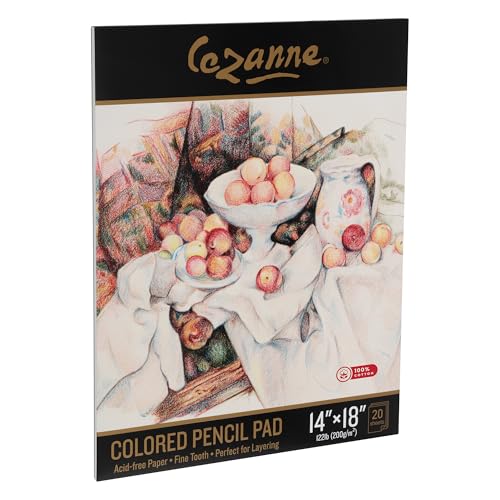 Papier crayons de couleur Cezanne bloc de dessin grain fin graphite charbon