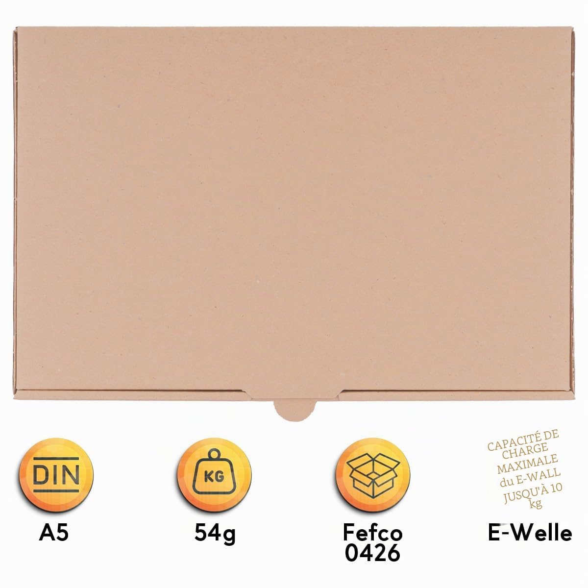 verpacking 500 cartons extra-plats 240 x 160 x 45 mm brun MB-3 [taille et couleur au choix] boîtes d'expédition boîte pliante carton pliant Lettre Max envoi postal conforme DHL simple cannelure