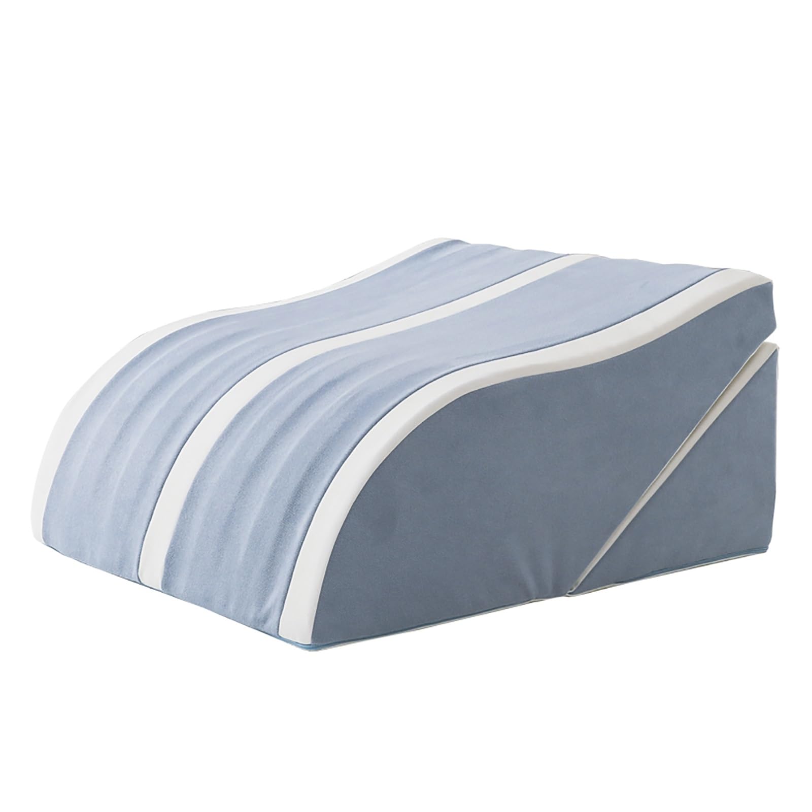 Cojín Triangular Plegable con ángulo Ajustable, Almohada de Soporte para piernas con Esponja de Alta Densidad, para elevación de piernas/Soporte de Rodillas/Alivio del Dolor de cad