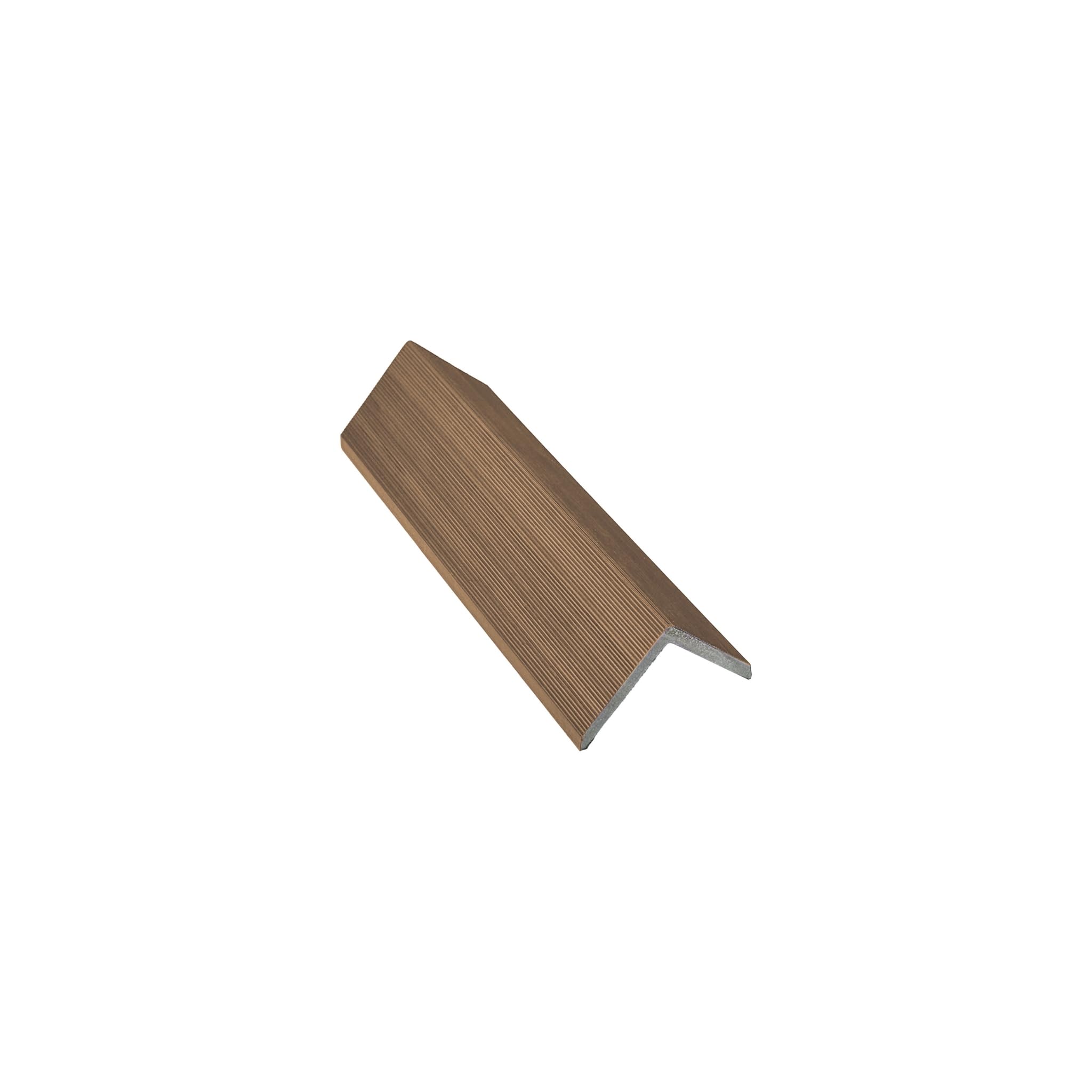 Tuda Grass Direct Composite Slatted Cladding L/Angle Trim - Golden Oak - 2.5Metres x 50mm x 50mm