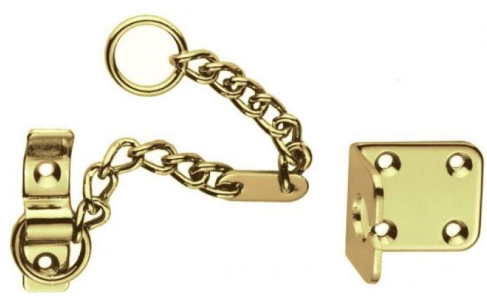 Carlisle Brass Gold Heavy Door Chain, Polished Brass