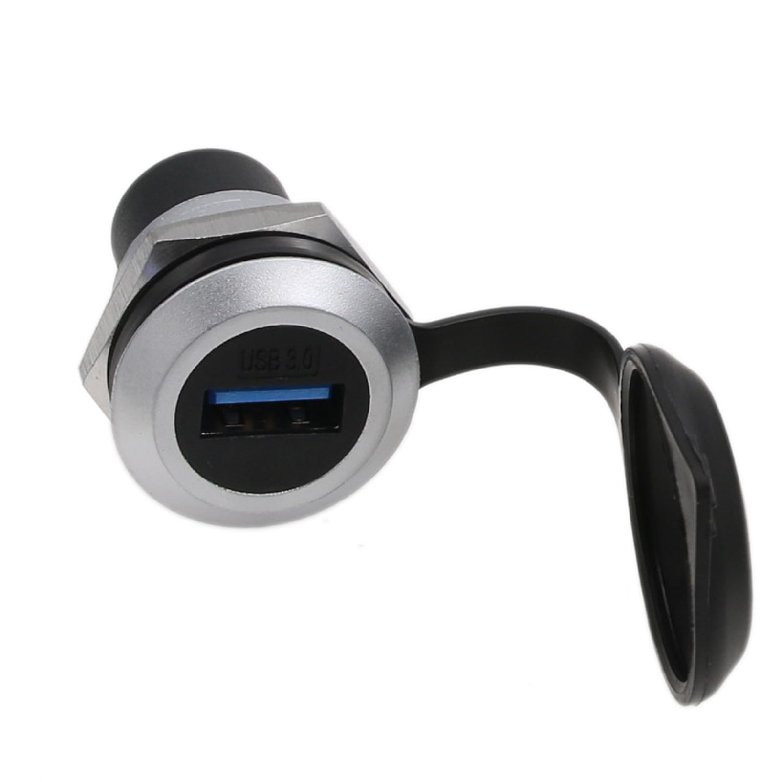 HangTon USB-3.0-Kupplung, wetterfester Steckverbinder, Schottdurchführung, kreisförmiges Inline-Kabel, Buchse auf Buchse, 5 Stück