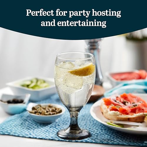 image for Libbey Classic Glass Goblets Set Of 12, Dishwasher Safe 16.25 Oz Drink