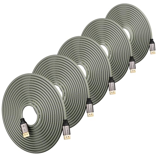 Cable DisplayPort 1.4 de 16.5 pies con gran ancho de banda para conectar pantallas múltiples