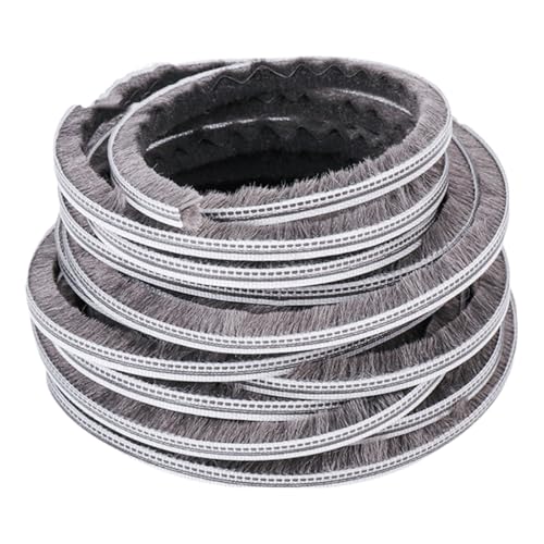 テープで雨風を遮り、 ブラシシールウェザーストリップ スライドドア 窓 ガレージ クローゼット用 グレー 複数サイズ(Width 0.5CM*Height 1.2CM*Length 2000CM)