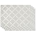 Lenox Laurel Leaf Set of 4 Placemats, Platinum