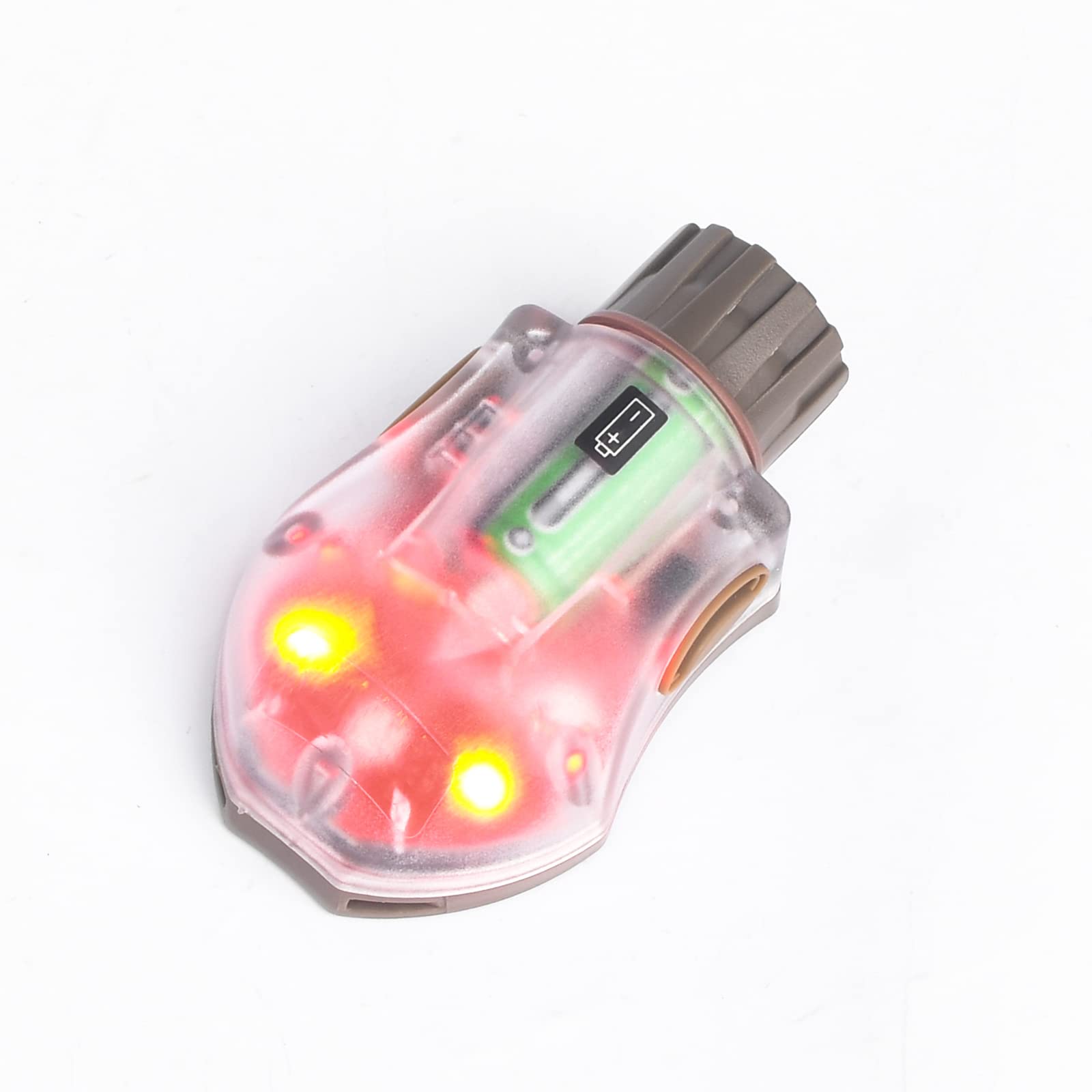 NOBUHIRO Tactical Helmet Signal Light, IR Strobe + 5-Speed Red LED Strobe with Vibration for Survival Identification Hunting Outdoor Sports