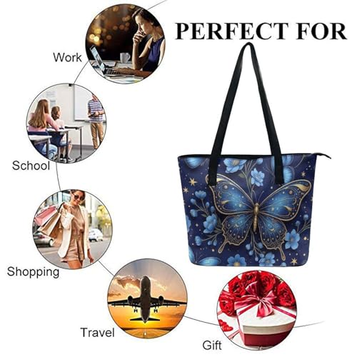 Bolso Tote de Cuero de Moda para Viaje, Trabajo y Uso Diario Unisex miniatura 6