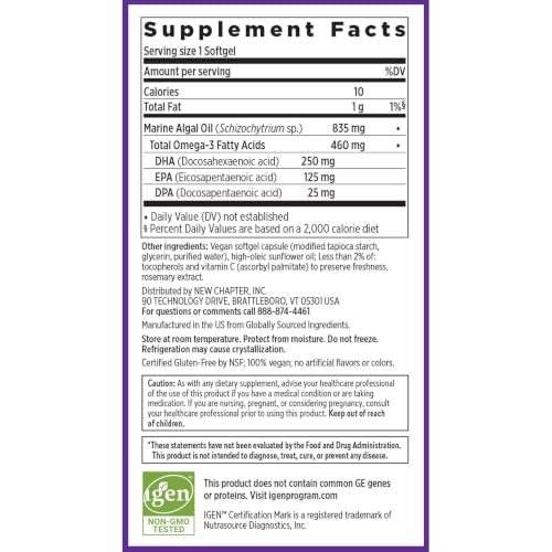 New Chapter Vegan Algae Oil Omega-3
