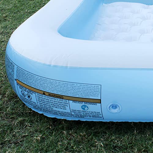 Image of Summer Special Inflatable Kid Swimming Pool, Kids Bath Activity Water Pool for Fun Activities, Air Filled Size Inflatable Bubble Beam Floor for Comfort for Your Kids (5.5 feet)