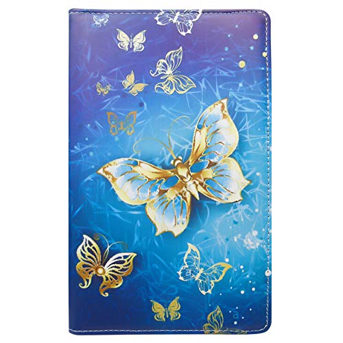 Case for Samsung Galaxy Tab E 9.6 (SM-T560, SM-T560NU), Tab E Nook 9.6-360 Degree Rotating Stand PU Leather Case (Butterfly Gold) by a2one.stuff - Image 2