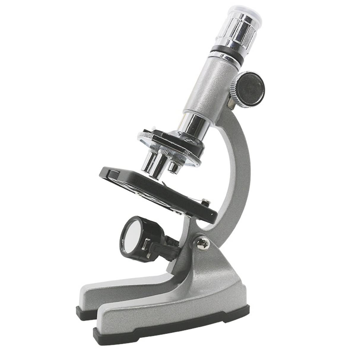 Zestaw akcesoriów do mikroskopu 1200 x metalowy mikroskop podświetlany monokularowy mikroskop biologiczny szkiełka mikroskopowe