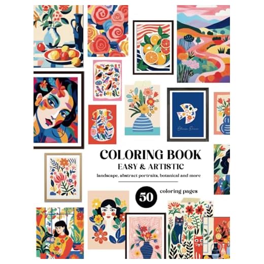 Coloring Book for Adults, Easy and Artistic: Art Therapy, Stress Relief, Anxiety Reducer, Bold and Easy, Mindfullness (Easy & Artistic Coloring Books)
