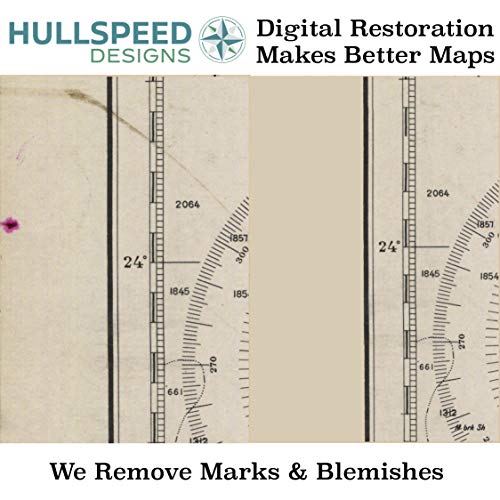 HullSpeed Designs Charleston Harbor & Approaches 1977 - Vintage Map Reproduction - Nautical Decor - Wall Art (13"x19") - Image 3