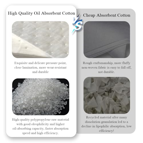 Image of 30 PCS Spill Absorbent Pads, 15 inch x 20 inch Premium Oil Absorbing Mats for Absorbing Protecting Garage Basement, White Reusable Absorbing Heavy Weight Oil-Only Absorbent Mat Pad
