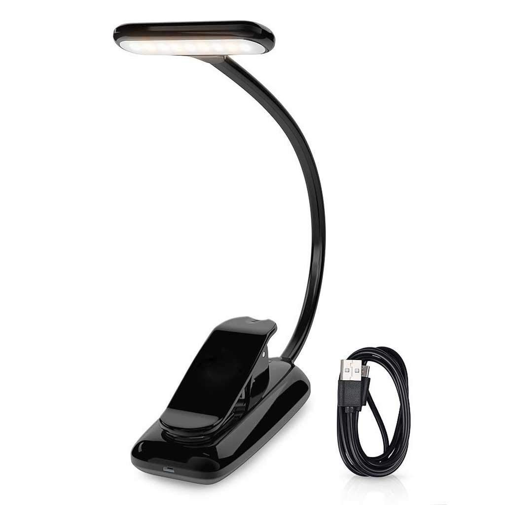 Lámpara de Escritorio Libro de Lectura lámpara de Lectura del Libro del USB Luz Recargable de luz LED luz Flexible Dimmer Tabla Clip de la lámpara portátil lámpara de Escritorio para Lectura