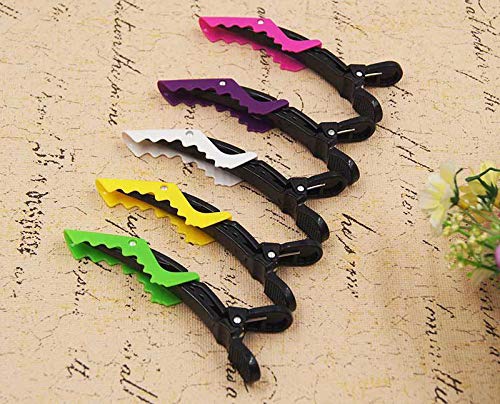 F-Bbko 10Pcs Alligator Hair Clips - Hair Clips For Women Thick Hair,Hair Clips For Styling, Hair Styling Clips, Aligator Clips, Salon Hair Clips, Plastic Hair Clips, Gator Clips #TOP5