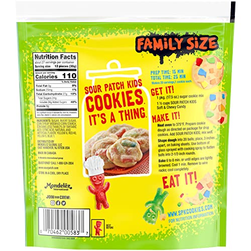SOUR PATCH KIDS Soft & Chewy Candy, Family Size, Bulk Candy, 4 - 1.8 lb Bags