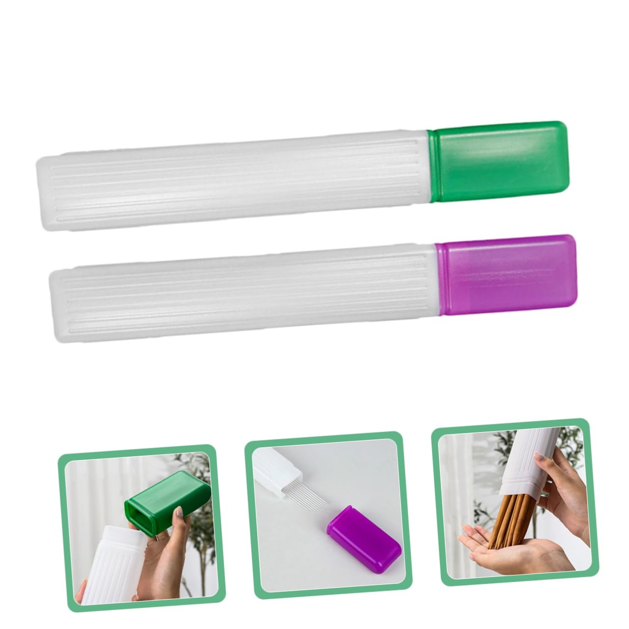 HAPINARY 6piezas Estuche De Almacenamiento Para Agujas De Tejer Organizador Para Agujas De Coser y Herramientas De Bordado y Morado Para Manualidades y Diy