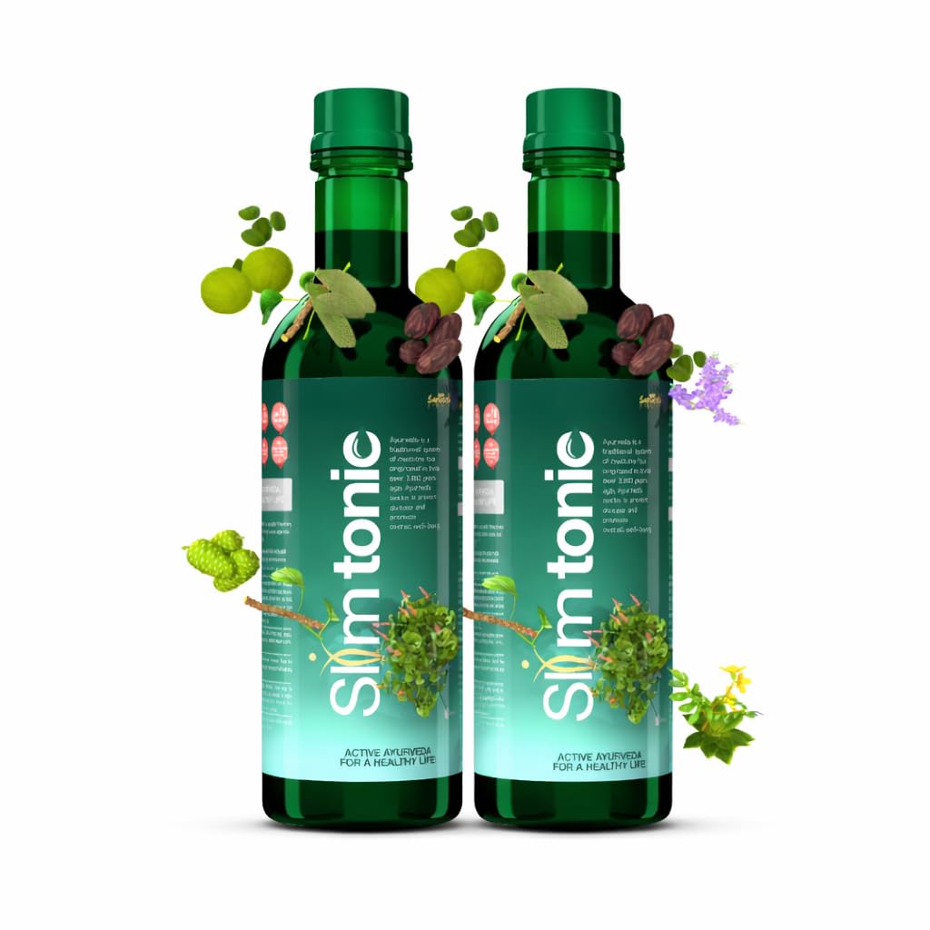 Slimtonic Ayurvedic Weight Management Syrup 500 ml Each (Pack of 2) | Herbal Metabolism & Appetite Support Tonic | Natural Detox Wellness Drink for Men & Women | Total 1000 ml-image-15