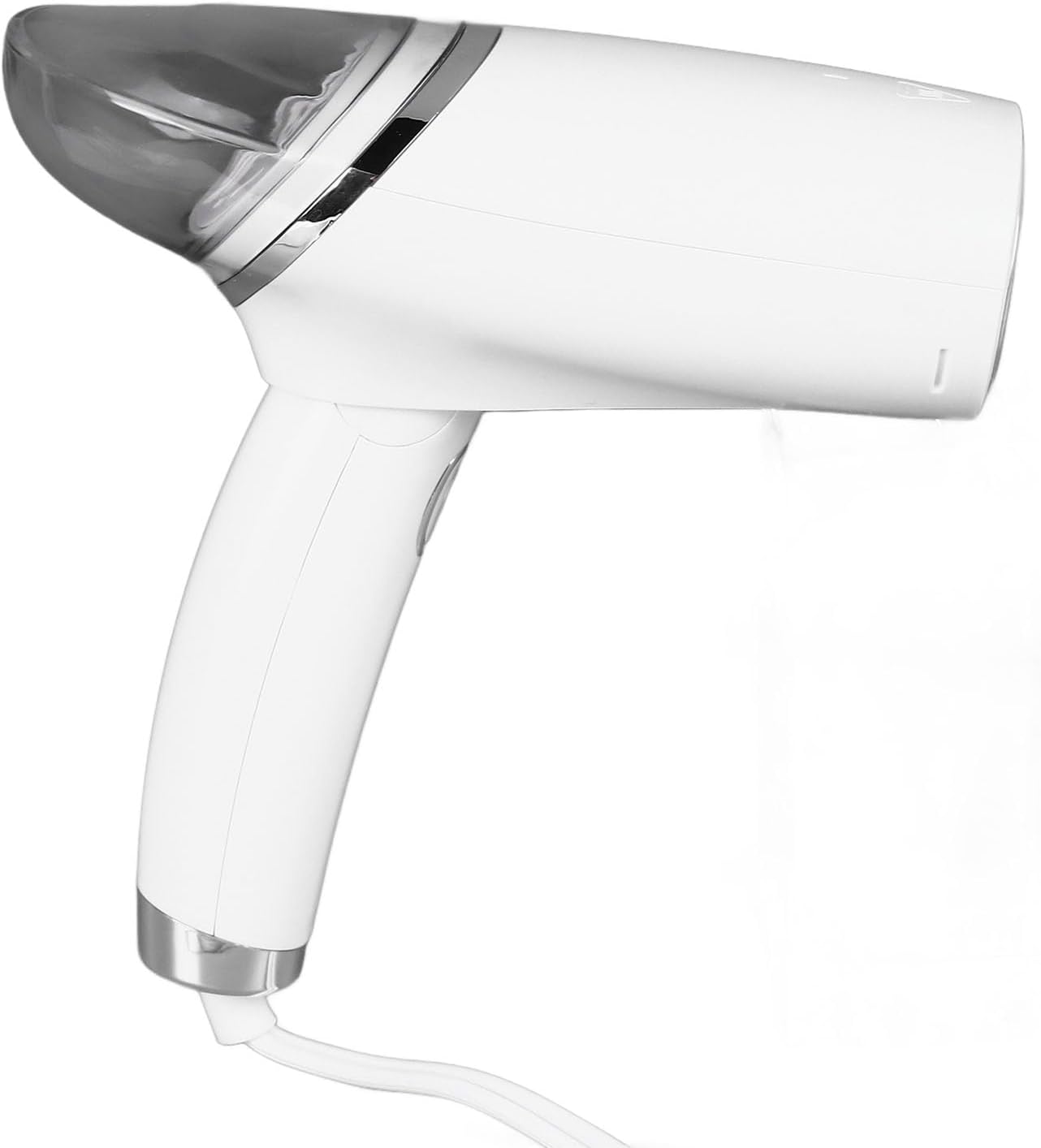 Acouto Portable Handheld Steam Iron for Fabrics – TravelFriendly 120ml Ironing Machine in Pearly White