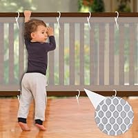 Child Safety Net, 10 x 3 ft Childproof Mesh Netting, Balcony Banister Stair Guard for Indoor and Outdoor Use, Railings, Stairs, Cribs and Balconies (3 x 0.9 m)