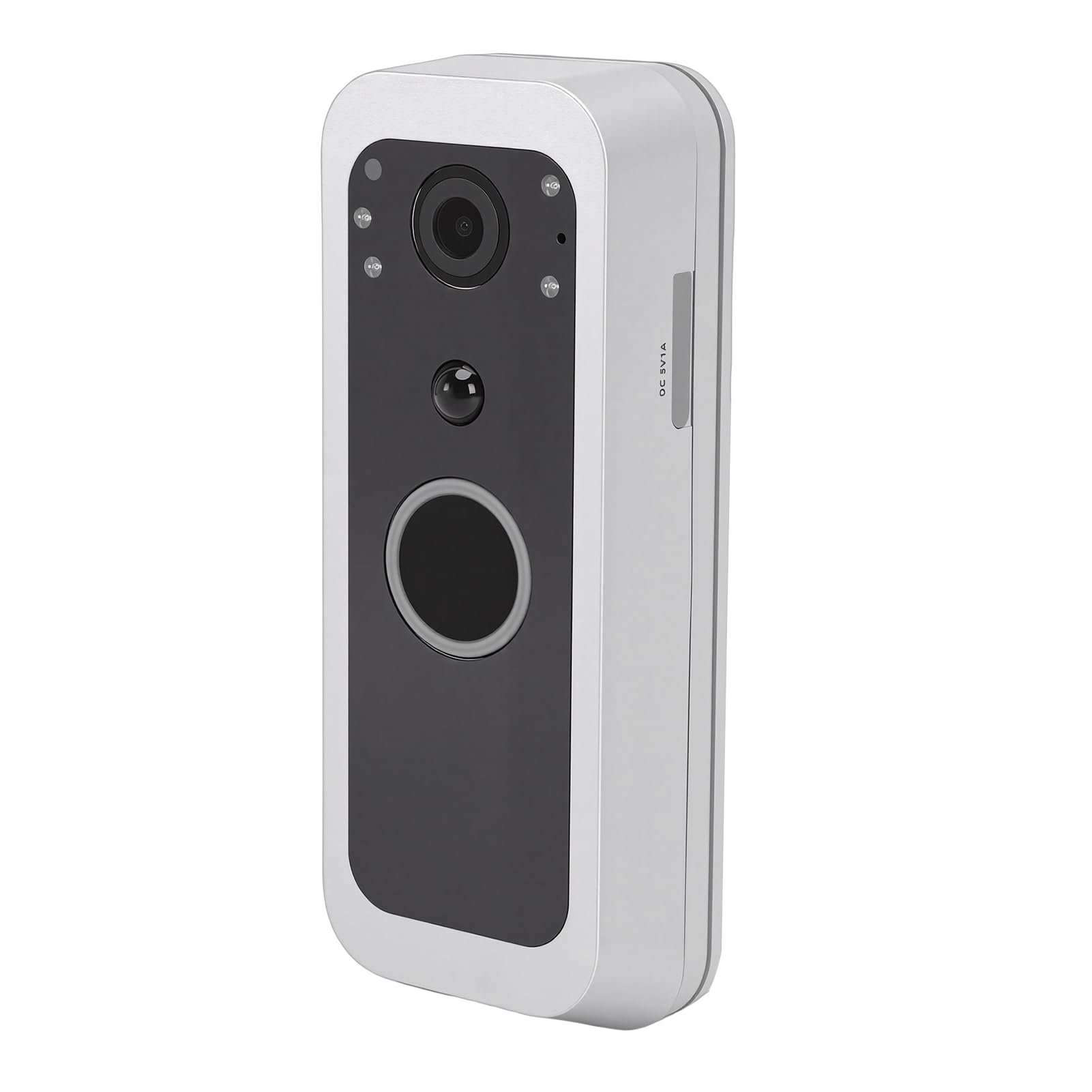 Cámara de Timbre con Video IP65 a Prueba de Agua Gran Angular de 145 Grados 1080P Timbre Inteligente de Doble Lente con Conversación Bidireccional Detección de Movimiento para