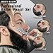 Noerrors 12Pcs White Barber Pencil Set for Lineup Magic Hairline Pencils Beard Guide Pen Barber Chalk for Beard Hair Design Rotatable Retractable Edge Hair Trace Shaping Makeup Tool for Men
