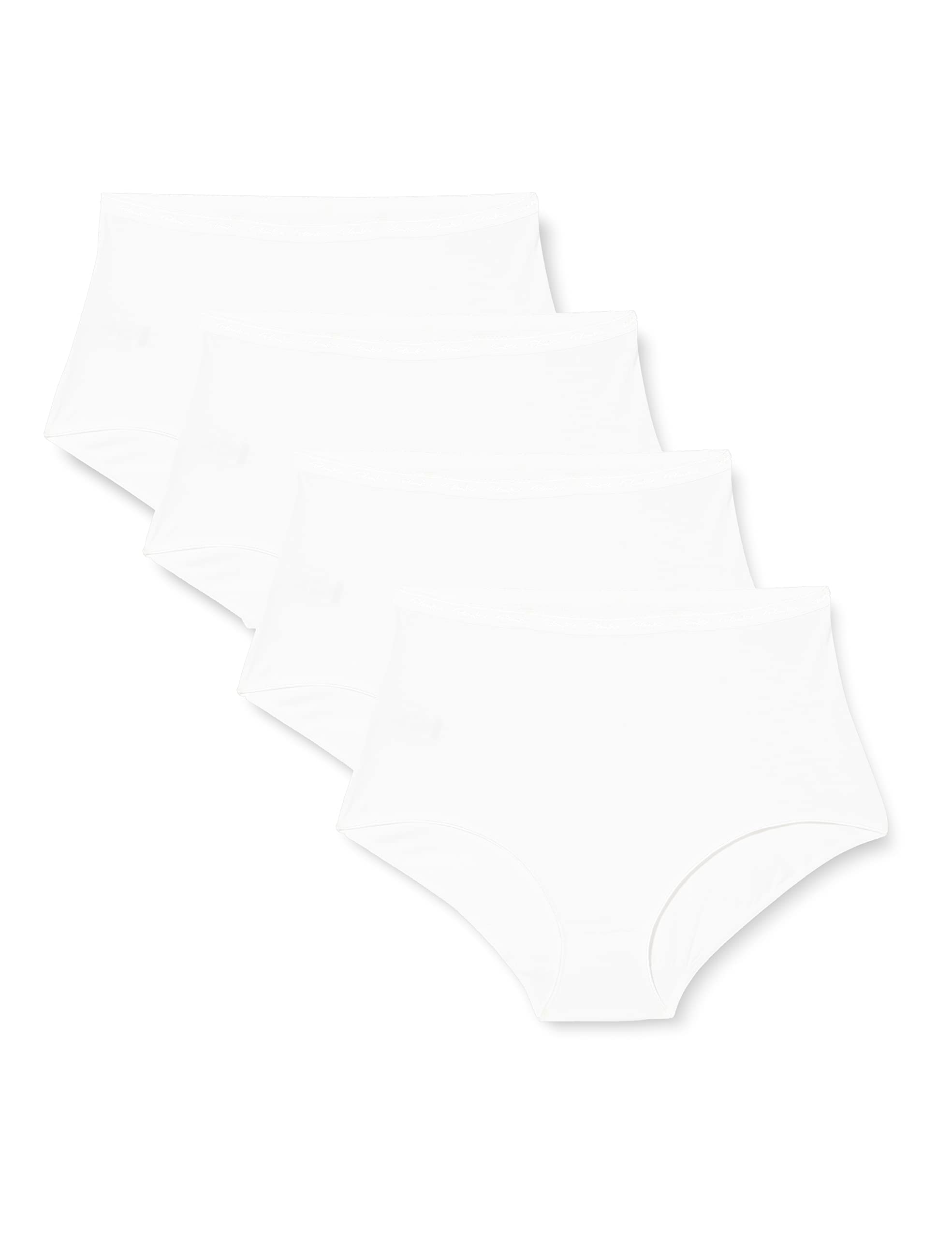 Playtex Lot de Culottes Midi Coton Bio Confortable Femme x4