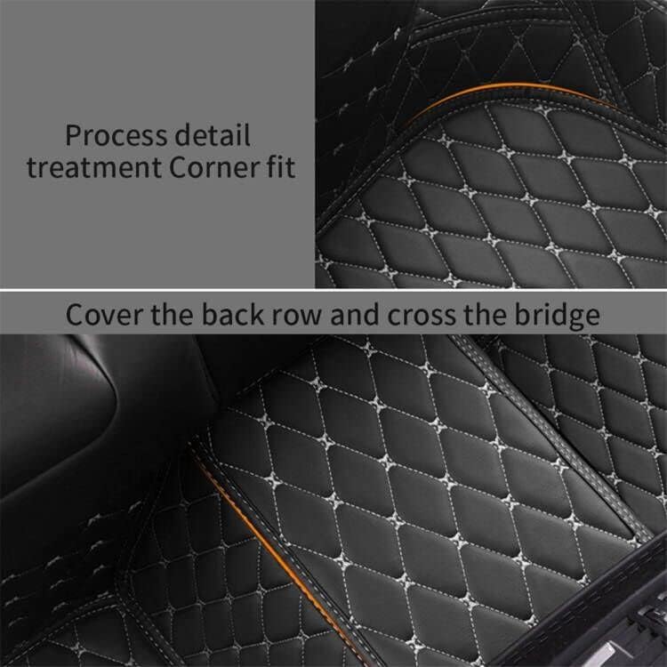 Image of 7D Car Foot Mat for Renault Duster Techno 2026 | Black Beige