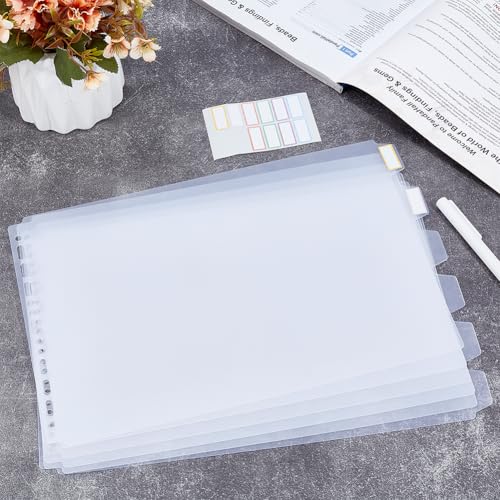 Intercalaires en plastique à 6 onglets A4 BENECREAT durables - 4