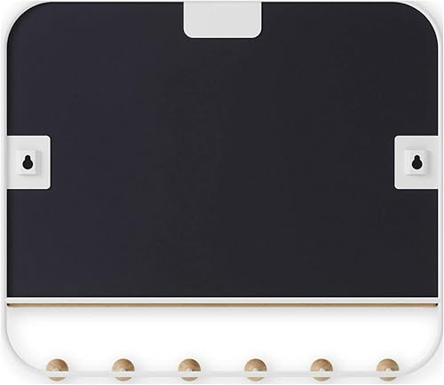 Miniatura 3 de Umbra Estique - Organizador multiusos para colocar sobre la puerta, con espejo, blanco, pequeño