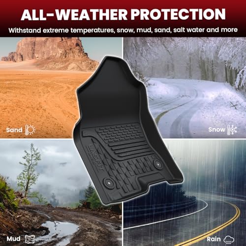Image of LASFIT Floor Mats for RAM 1500 Quad Cab 2019-2024 Bucket Seats