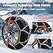 232605 Adjustable Snow Tire Chains for Light Truck, SUV, Cars, Pickups, 2 Pack Anti-slip Snow Chains for Pickup Trucks Winter Tire Chains 225/70R19.5 225/90R16 245/85R15 255/50R20 265/50R20 275/40R22