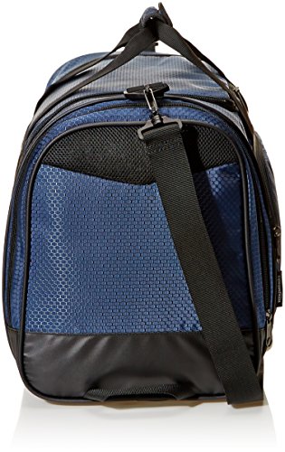 AmazonBasics Small Lightweight Durable Sports Duffel Gym and Overnight Travel Bag - Navy Blue