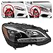Halogen Headlight for Mercedes-Benz E-Class W212 Sedan/Wagon 2014-2016, Left/Right Headlamps with Cornering Light, Replacement for MB2503219 MB2502219 (Right Passenger Side)
