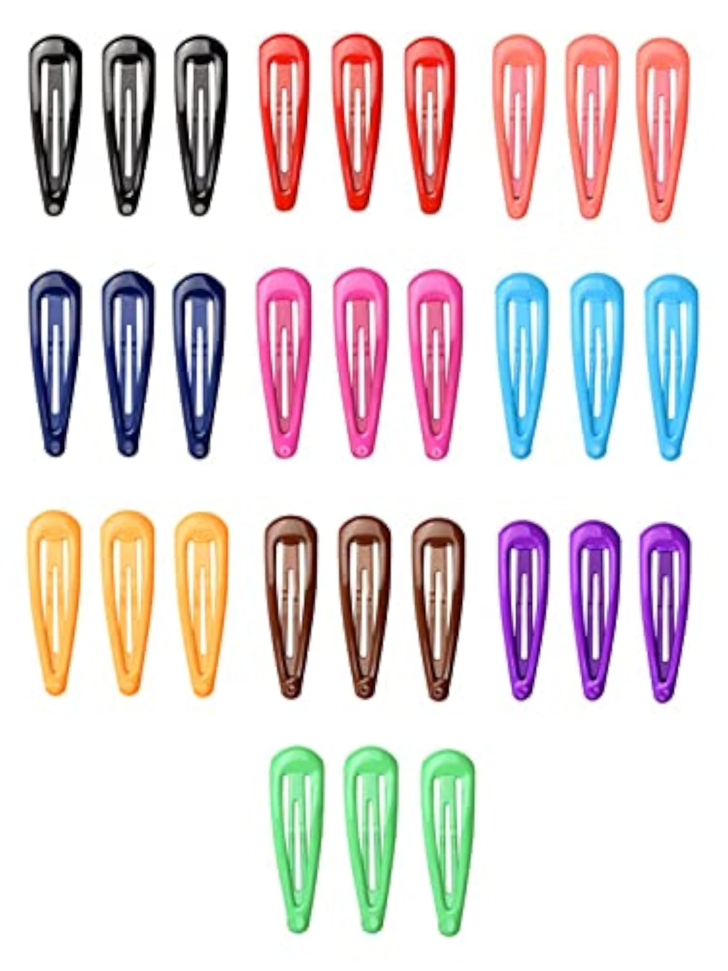 30 Pcs Ba's Snap Tic Tac Hairclips, Kids Accessories