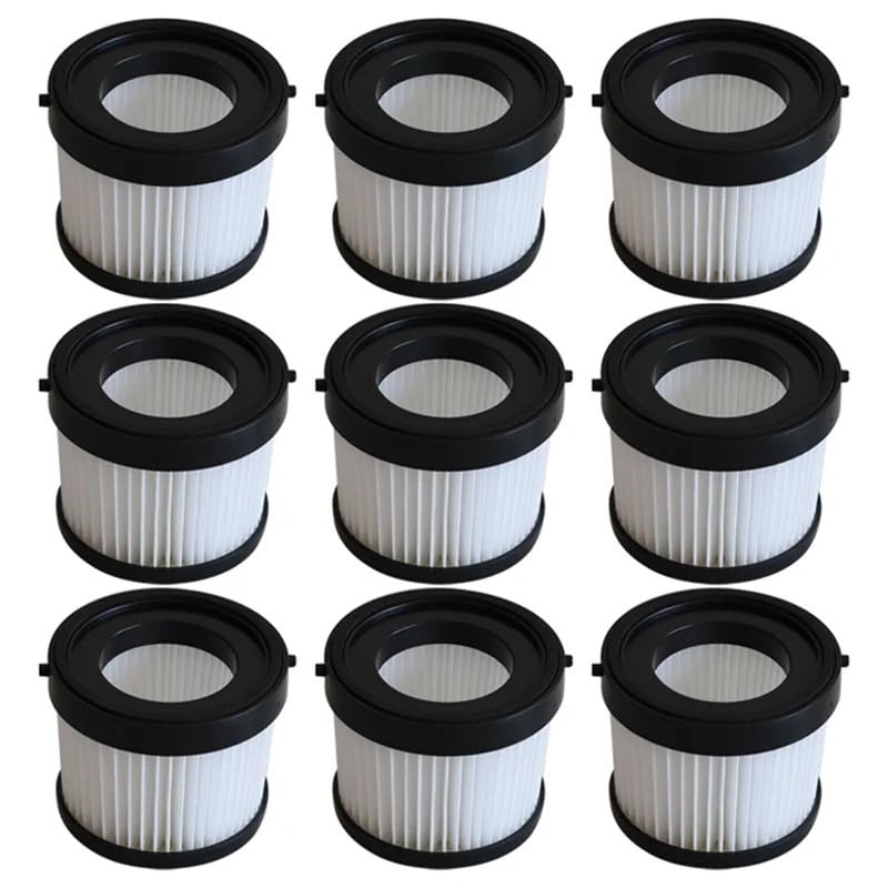 9 Filtros HEPA, Compatibles con DEWALT, DCV501LN/DCV501HB, Piezas De Repuesto For Aspiradora, Filtro Lavable, Limpieza del Hogar, Piezas De Aspiradora
