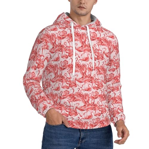 Sweat à capuche flamant rose confortable pour éviter le froid avec un style unique