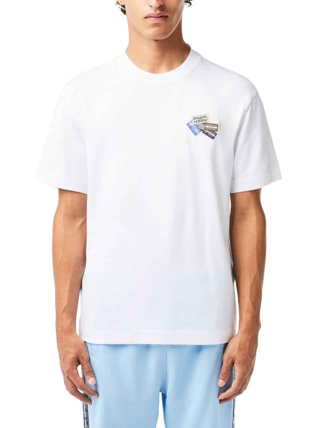 Lacoste Camiseta de Manga Larga Deportiva para Hombre