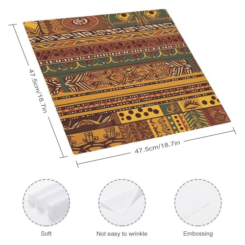 Servilletas de tela con patrón africano 4 unidades miniatura 2