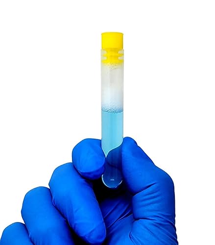 Miniatura 2 de Tubos de ensayo de plástico (PP) con tapas amarillas, 0.449 x 2.992 in, paquete de 25