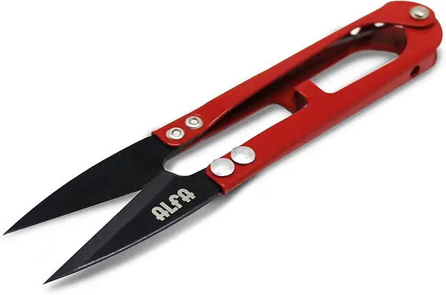 Ciseaux coupe-fils rouges ALFA pour couture et travaux manuels, standard