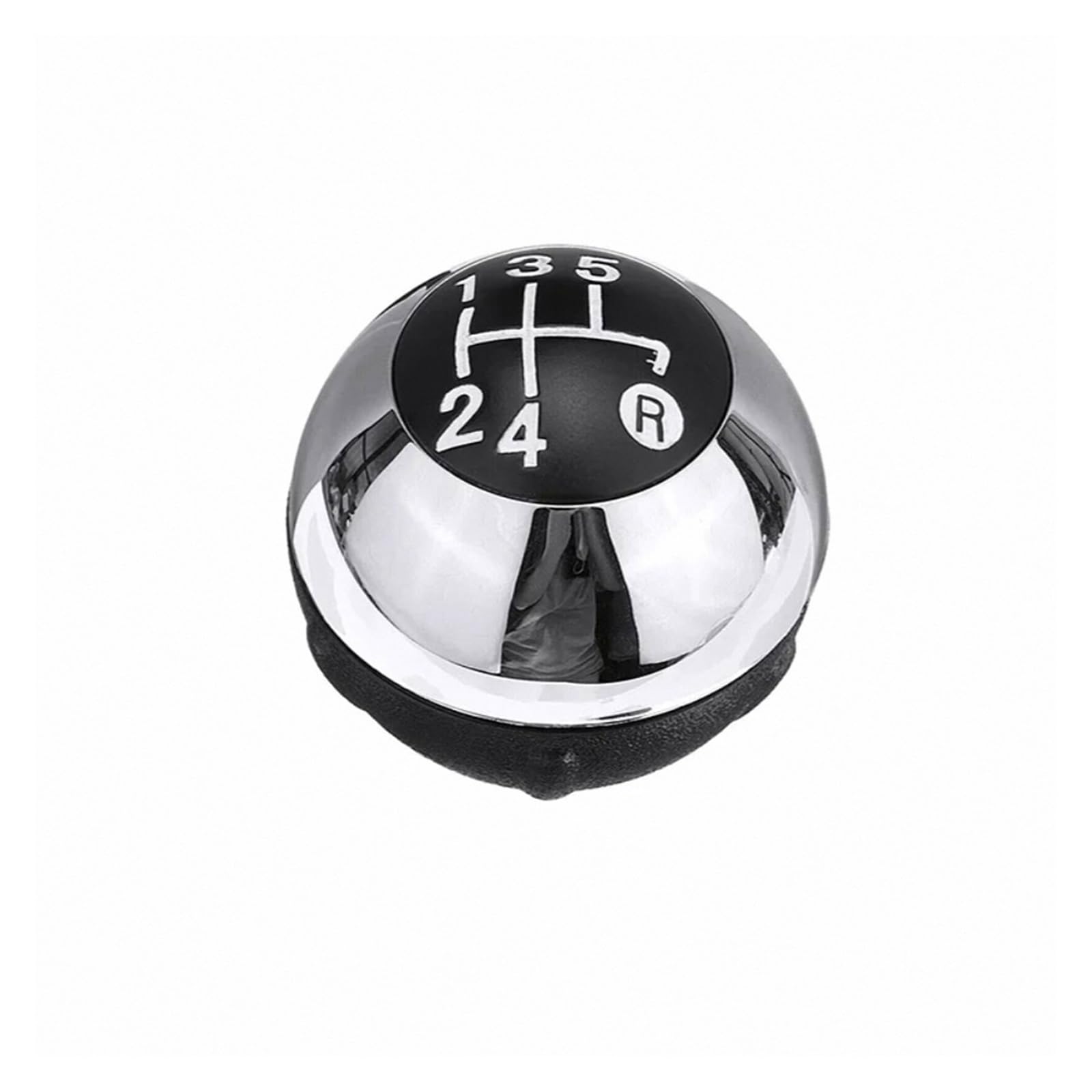 Htvtkrfgrl Black/Silver Knob Only Shift Lever Knob Manual For Fiat 500 2012-2018 500C 2007-2018 Plastic/Metal 5-Speed Performance Stylish Gear Stick Oe 55344048 1 5-Speed Gear