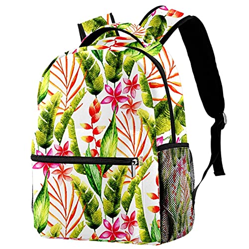 Sac à dos imprimé fleurs tropicales idéal pour vos sorties et voyages
