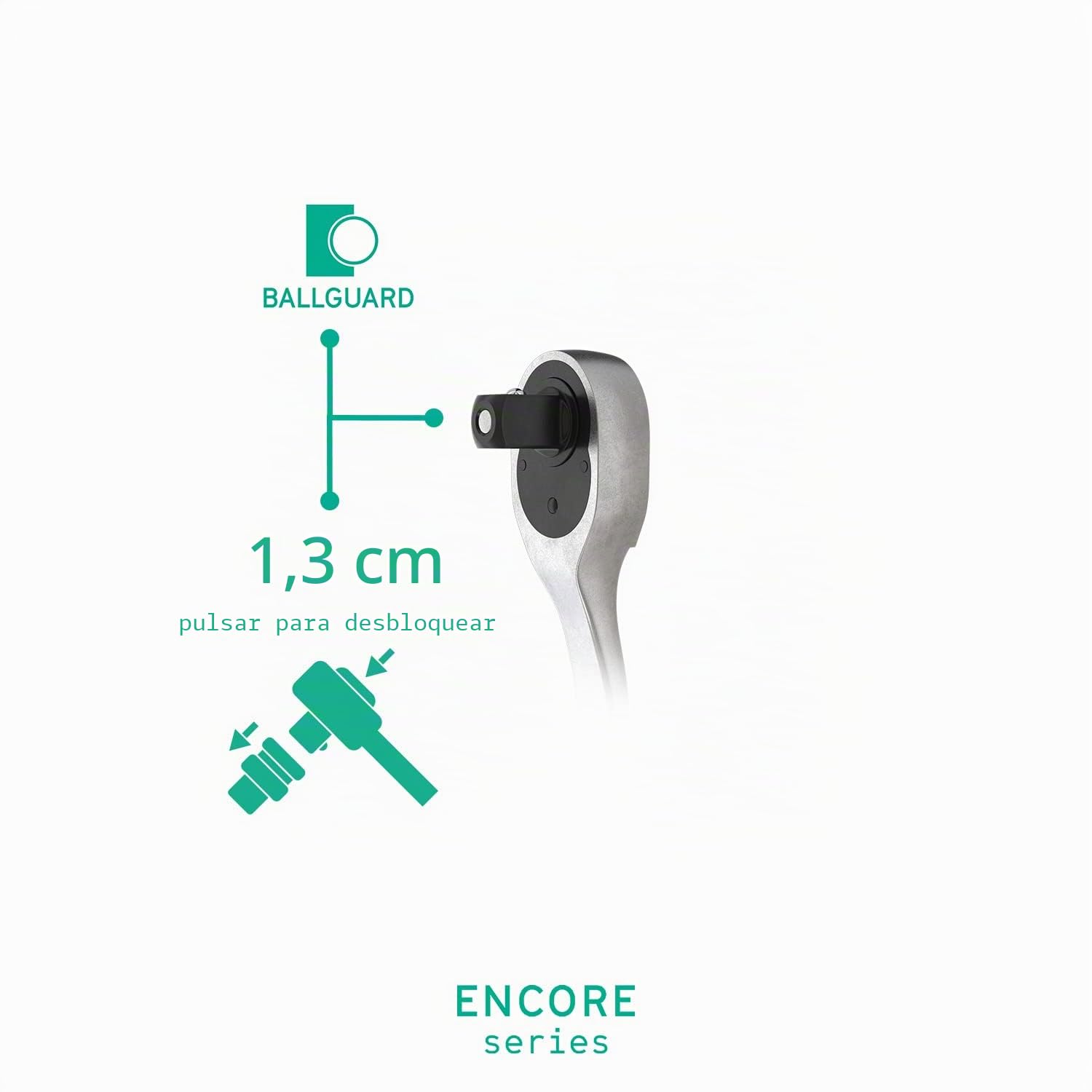 WIESEMANN 1893 Llave de carraca grande de 1/2" con 72 dientes Trinquete de dentado fino de Acero al cromo vanadio con mango de dos componentes | 80836
